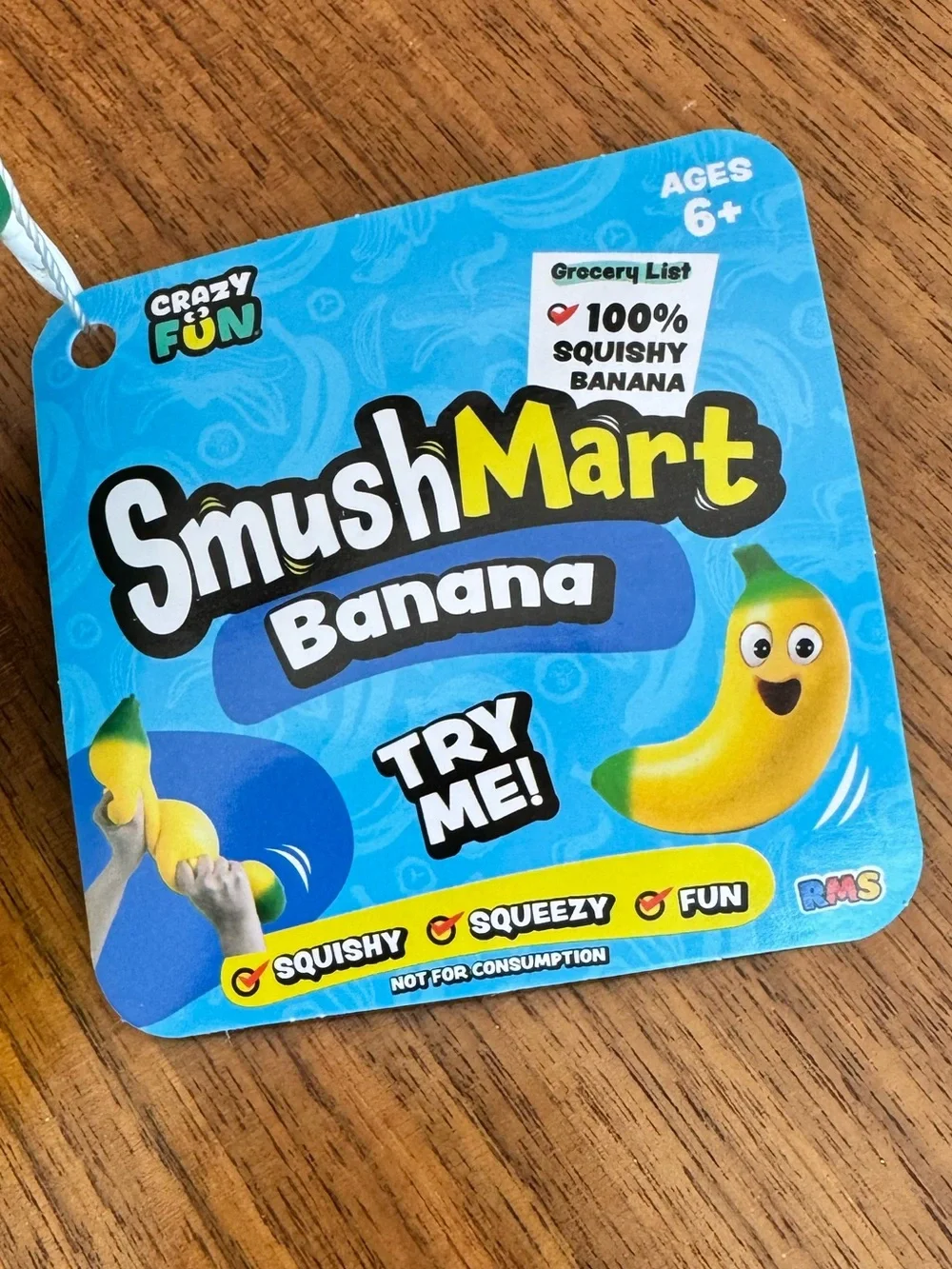 New Giant RMS Squishy Squeezy Banana Smush Mart TikTok Viral NWT